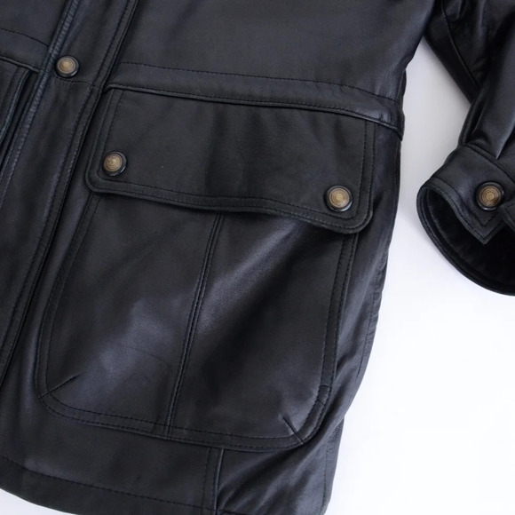 Vintage Danier Vintage Soft Leather Zip Up Thinsulate Thermal Lined Jacket XS - Picture 5 of 15